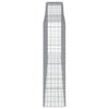 Kaarevat kivikorit 25 kpl 400x50x180/200 cm galvanoitu rauta