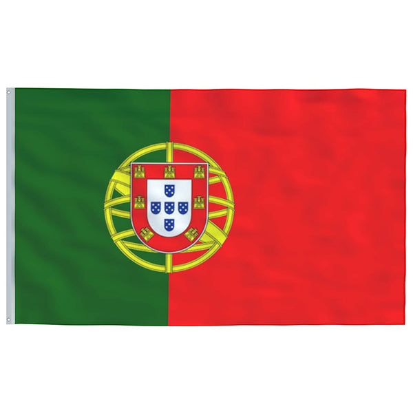 Portugalin lippu ja lipputanko 6,08 m alumiini
