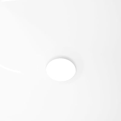 Pesuallas valkoinen 36x15 cm keraaminen pyöreä