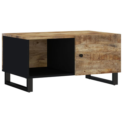 Sohvapöytä 80x50x40 cm täysi mangopuu ja tekninen puu