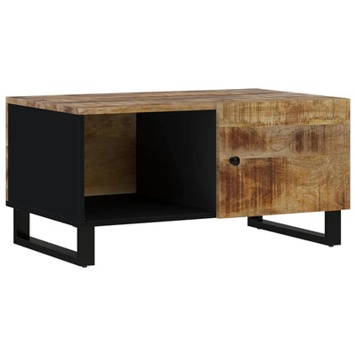 Sohvapöytä 80x50x40 cm täysi mangopuu ja tekninen puu