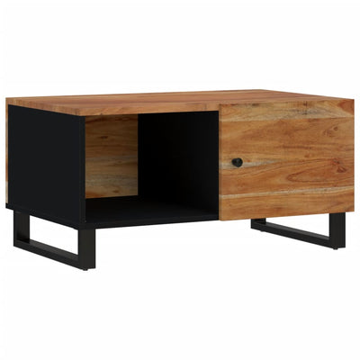 Sohvapöytä 80x50x40 cm täysi akasiapuu ja tekninen puu