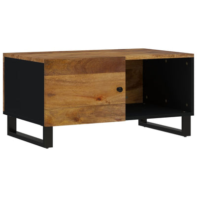 Sohvapöytä 80x50x40 cm täysi mangopuu ja tekninen puu
