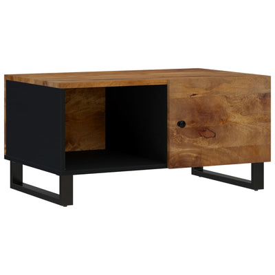 Sohvapöytä 80x50x40 cm täysi mangopuu ja tekninen puu