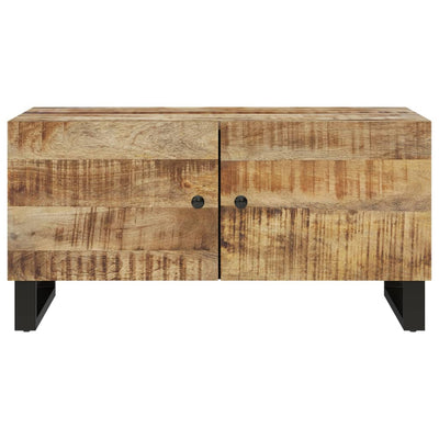 Sohvapöytä 80x50x40 cm täysi mangopuu ja tekninen puu