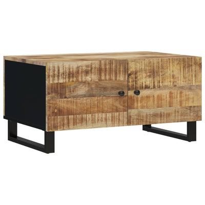 Sohvapöytä 80x50x40 cm täysi mangopuu ja tekninen puu