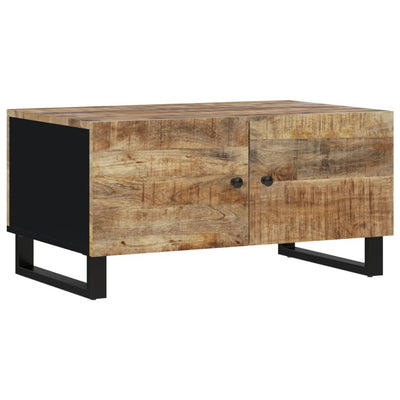 Sohvapöytä 80x50x40 cm täysi mangopuu ja tekninen puu