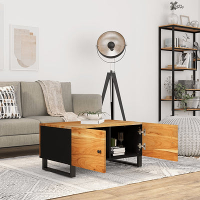 Sohvapöytä 80x50x40 cm täysi akasiapuu ja tekninen puu