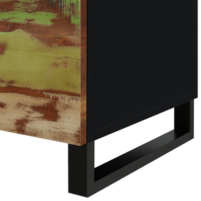 Sohvapöytä 80x50x40 cm kierrätetty täyspuu ja tekninen puu
