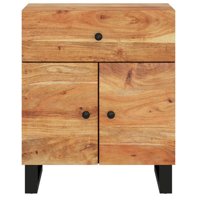 Yöpöytä 50x33x60 cm täysi akasiapuu ja tekninen puu
