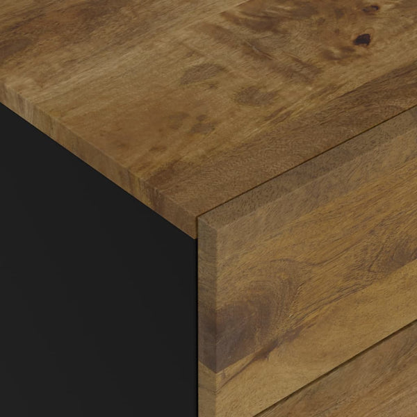 Yöpöytä 50x33x60 cm täysi mangopuu ja tekninen puu