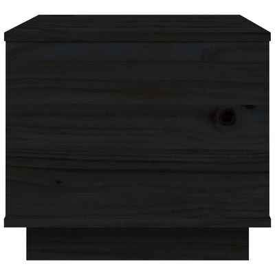 Sohvapöytä musta 40x50x35 cm täysi mänty