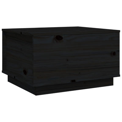 Sohvapöytä musta 60x50x35 cm täysi mänty