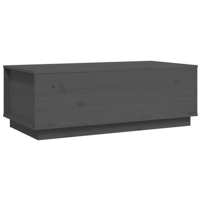 Sohvapöytä harmaa 100x50x35 cm täysi mänty
