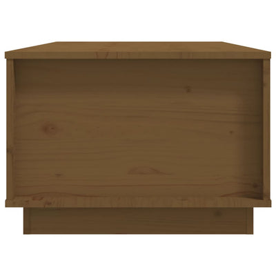 Sohvapöytä hunajanruskea 100x50x35 cm täysi mänty