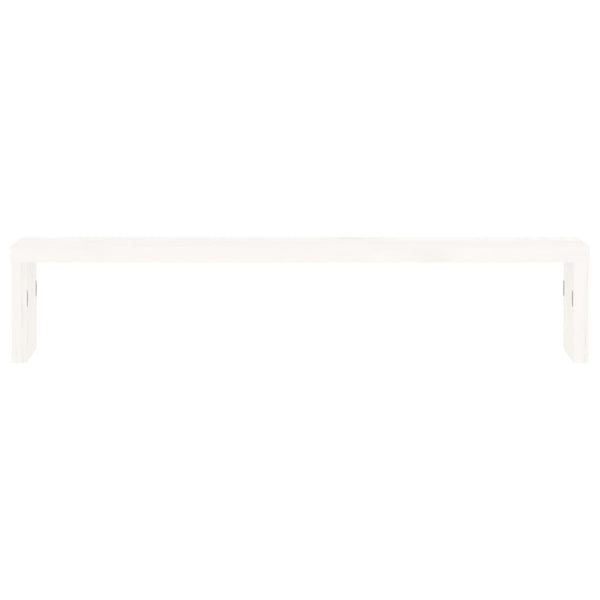 Näyttökoroke valkoinen 50x27x10 cm täysi mänty