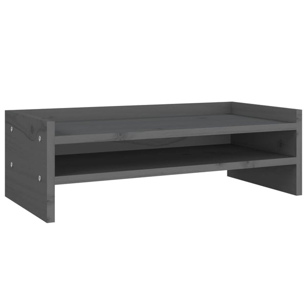 Näyttökoroke harmaa 50x24x16 cm täysi mänty
