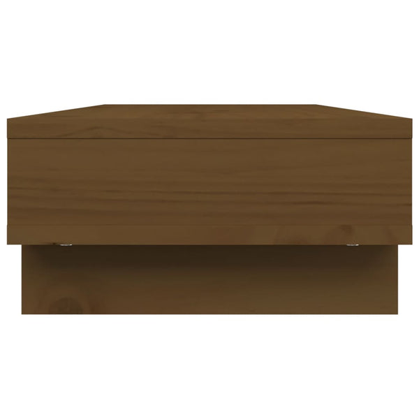 Näyttökoroke hunajanruskea 60x27x14 cm täysi mänty