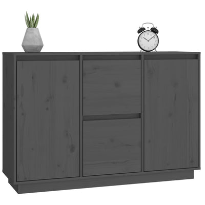 Senkki harmaa 111x34x75 cm täysi mänty