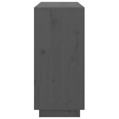 Senkki harmaa 111x34x75 cm täysi mänty