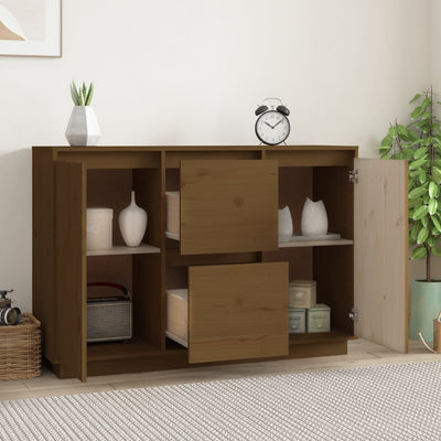 Senkki hunajanruskea 111x34x75 cm täysi mänty