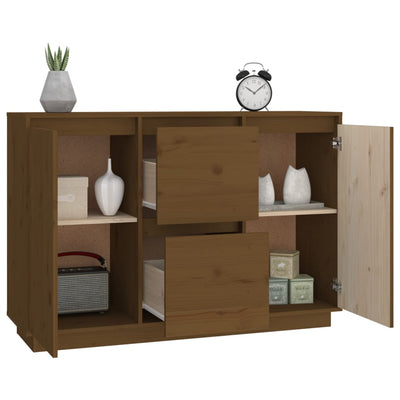 Senkki hunajanruskea 111x34x75 cm täysi mänty