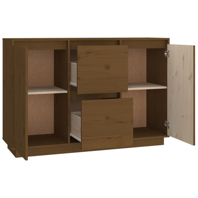 Senkki hunajanruskea 111x34x75 cm täysi mänty