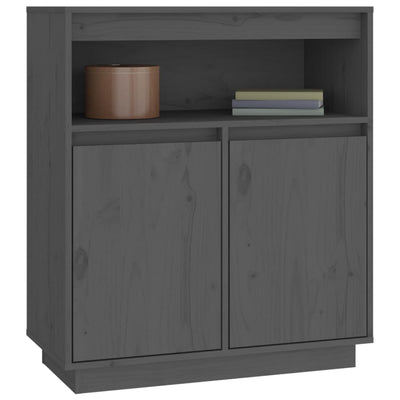 Senkki harmaa 70x34x80 cm täysi mänty