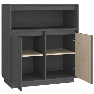 Senkki harmaa 70x34x80 cm täysi mänty