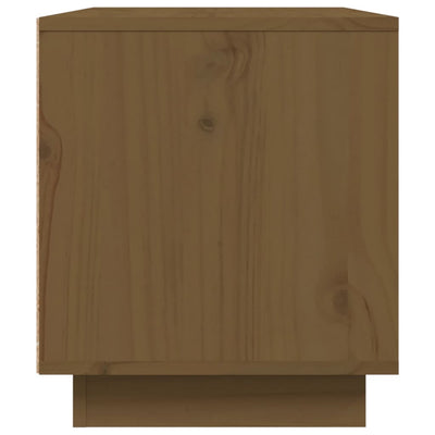 TV-taso hunajanruskea 80x35x40,5 cm täysi mänty