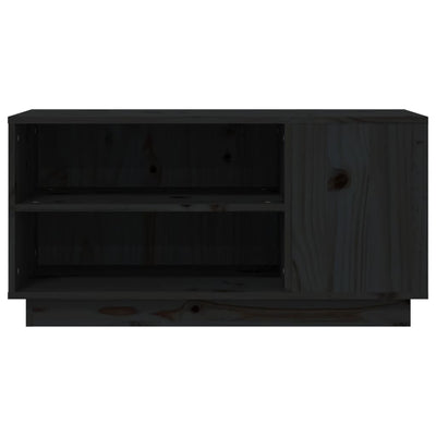 TV-taso musta 80x35x40,5 cm täysi mänty