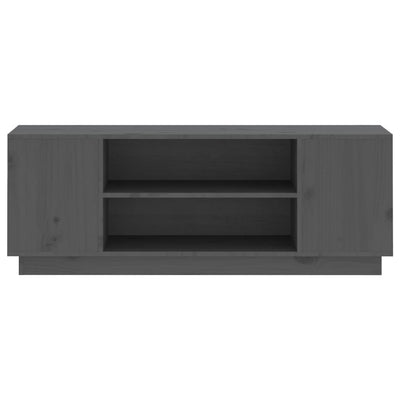 TV-taso harmaa 110x35x40,5 cm täysi mänty