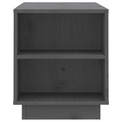 TV-taso harmaa 110x35x40,5 cm täysi mänty