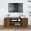 TV-taso hunajanruskea 110x35x40,5 cm täysi mänty