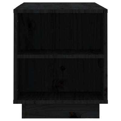 TV-taso musta 110x35x40,5 cm täysi mänty