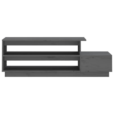 Sohvapöytä harmaa 120x50x40,5 cm täysi mänty