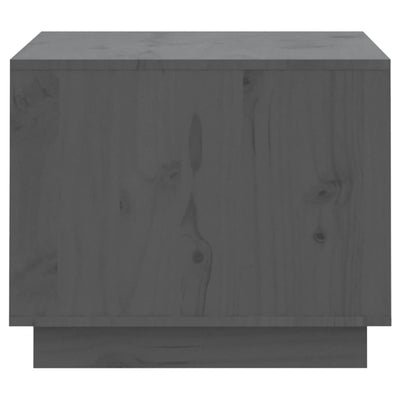 Sohvapöytä harmaa 120x50x40,5 cm täysi mänty