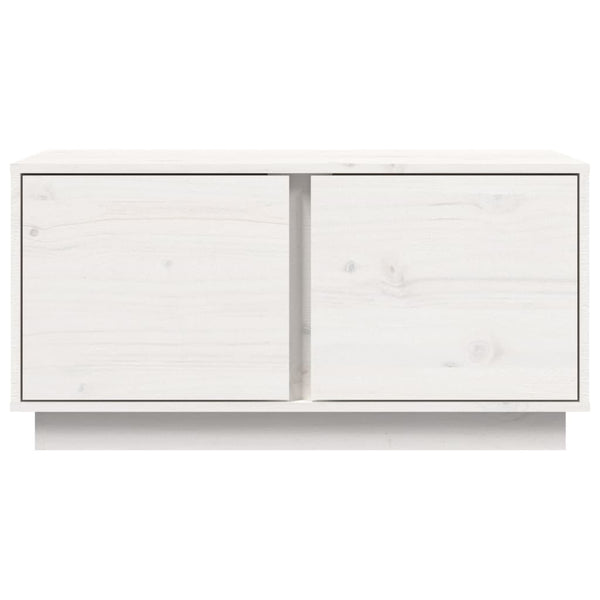 Valkoinen sohvapöytä Rafia 80x50x40cm (mänty)