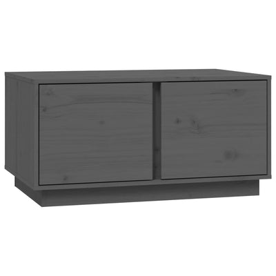 Sohvapöytä harmaa 80x50x40 cm täysi mänty