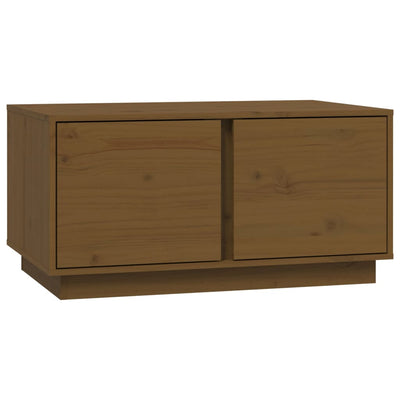 Sohvapöytä hunajanruskea 80x50x40 cm täysi mänty