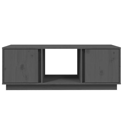 Sohvapöytä harmaa 110x50x40 cm täysi mänty