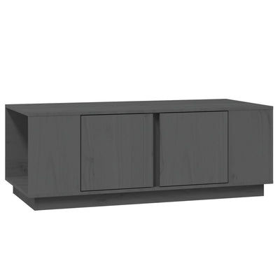 Sohvapöytä harmaa 110x50x40 cm täysi mänty