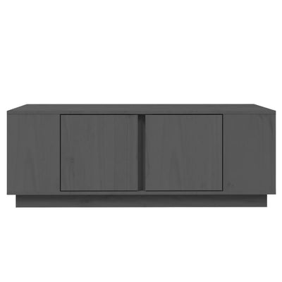 Sohvapöytä harmaa 110x50x40 cm täysi mänty