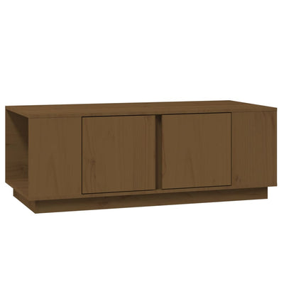 Sohvapöytä hunajanruskea 110x50x40 cm täysi mänty