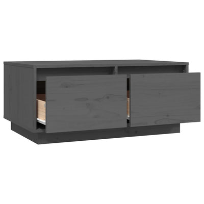Sohvapöytä harmaa 00x50x35 cm täysi mänty