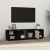 TV-taso musta 156x40x40 cm täysi mänty