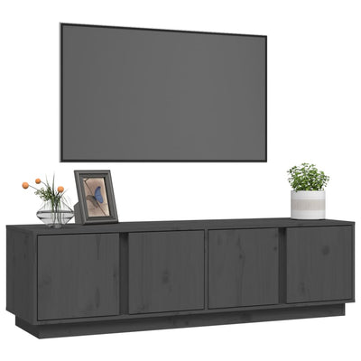 TV-taso harmaa 140x40x40 cm täysi mänty