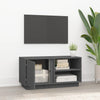 TV-taso harmaa 80x35x40,5 cm täysi mänty