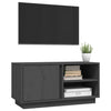 TV-taso harmaa 80x35x40,5 cm täysi mänty