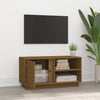 TV-taso hunajanruskea 80x35x40,5 cm täysi mänty